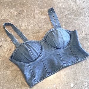 Denim Crop Top